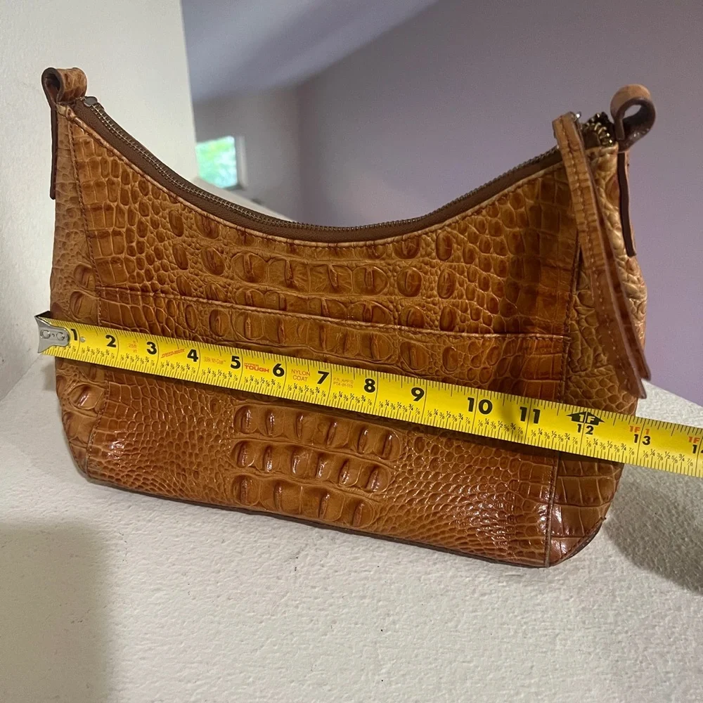 - Brahmin Toasted Almond‎ Vintage Alligator Handbag . No strap! NO HANDLE.